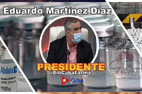 Dr. Eduardo Martínez Díaz, presidente de BioCubaFarma. Imagen web: Santiago Romero Chang