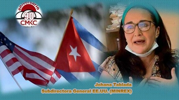 Johana Tablada, Subdirectora General de Estados Unidos del Minrex rechaza injerencia contra Cuba