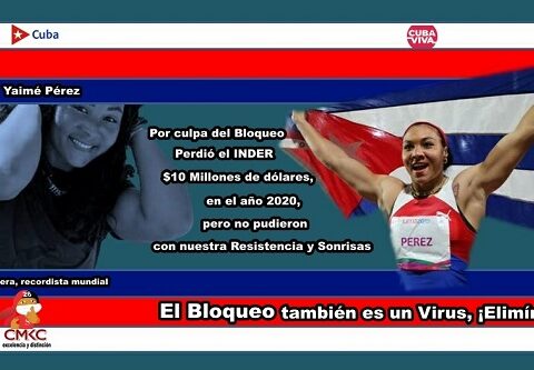No Al Bloqueo, dice campeona santiaguera Yaimé Pérez, rcordista en lanzamiento del disco