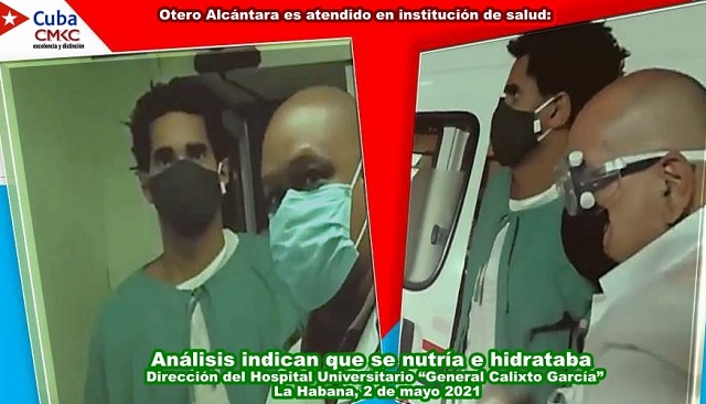 Otero Alcántara es atendido en institución de salud: Análisis indican que se nutría e hidrataba. Imagen web: Santiago Romero Chang