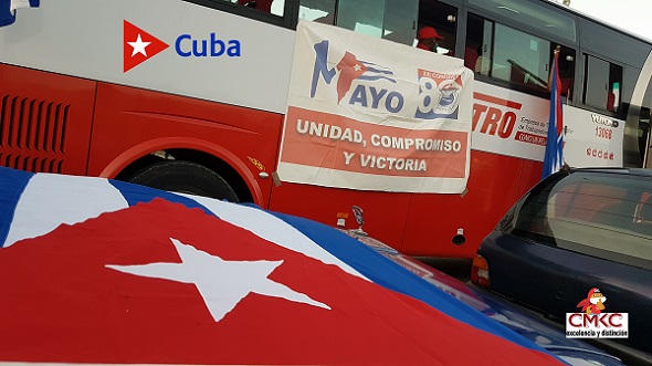 Unidos hacemos Cuba, ¡Viva el Primero de Mayo!. Imagen: Santiago Romero Chan