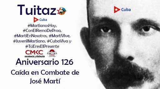 Hoy, twittazo Mil maneras, todas jóvenes, honrar a José Martí