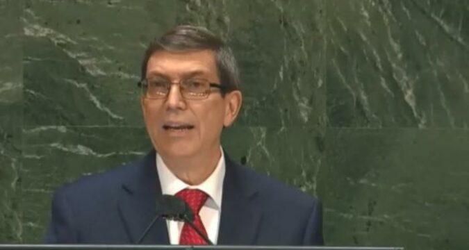 Bruno Rodríguez: «Necesidad de poner fin al bloqueo económico, comercial y financiero impuesto por los Estados Unidos de América contra Cuba»