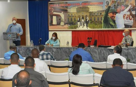 En el municipio especial, el Primer Secretario del Comité Central del Partido Comunista de Cuba y Presidente de la República, Miguel Díaz-Canel Bermúdez