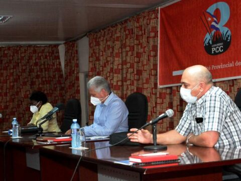 Primer Secretario del Comité Central del Partido y Presidente de la República, Miguel Díaz-Canel Bermúdez, en Sancti Spiritus