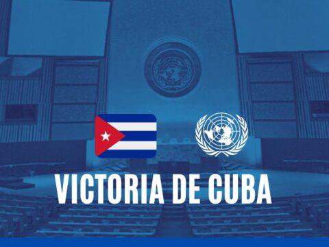 Victoria de Cuba en ONU: 184 a favor, 2 en contra y 3 abstenciones