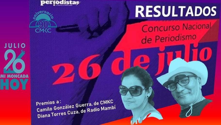 Santiagueros ganadores del Concurso de Periodismo 26 de Julio