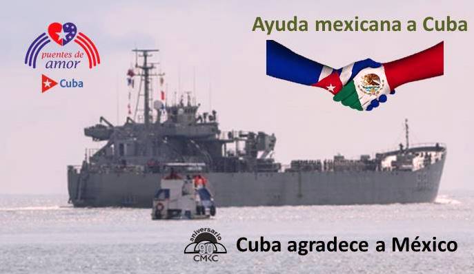 Asistencia humanitaria del Gobierno de México para Cuba