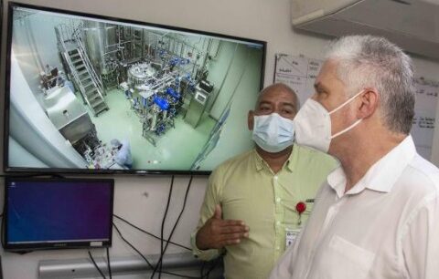 El Primer Secretario del Comité Central del Partido Comunista de Cuba y Presidente de la República, Miguel Díaz-Canel Bermúdez