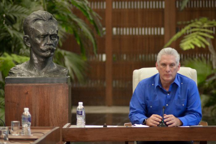 Primer Secretario del Comité Central del Partido y Presidente de la República, Miguel Díaz-Canel Bermúdez