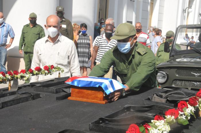 Honras fúnebres del General de Brigada de la Reserva, Marcelo Verdecia Perdomo.
