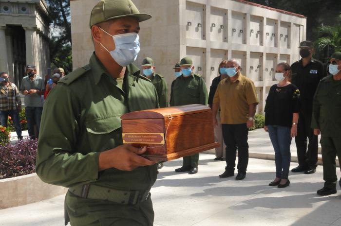 honras fúnebres del General de Brigada de la Reserva, Marcelo Verdecia Perdomo.