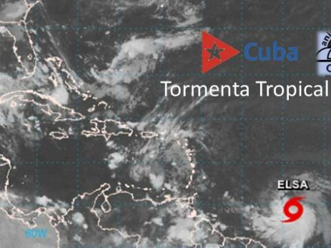 Elsa, tormenta tropical No. 5 al Este Sudeste del Arco de las Antillas Menores en el Caribe