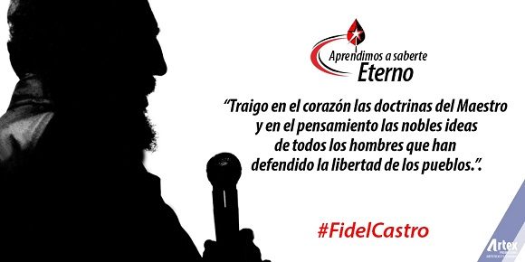 Artex inicia campaña “Aprendimos a saberte eterno” por el aniversario 95 del natalicio de Fidel