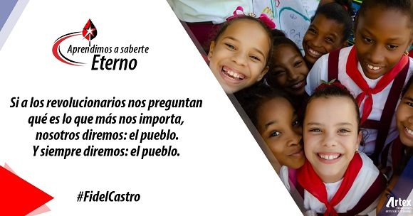 Artex inicia campaña “Aprendimos a saberte eterno” por el aniversario 95 del natalicio de Fidel