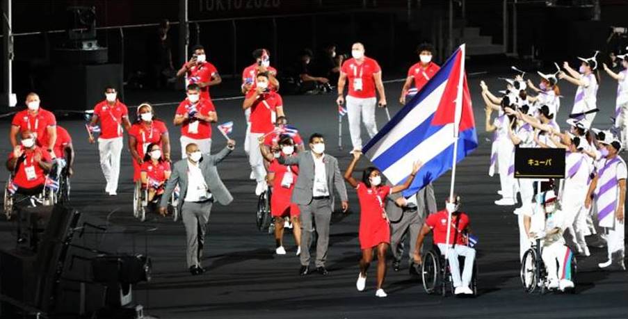 En imágenes, Cuba en apertura de los Juegos Paralímpicos Tokio 2020