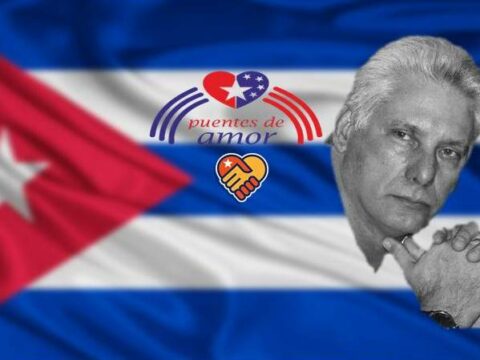 Presidente cubano dialoga con líder del proyecto solidario Puentes de Amor