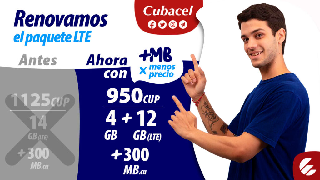 Etecsa estrena paquetes combinados y renueva oferta LTE