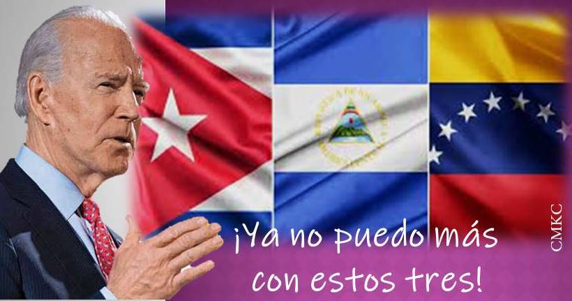 Biden sigue el guión de bloqueo contra Cuba, Nicaragua y Venezuela
