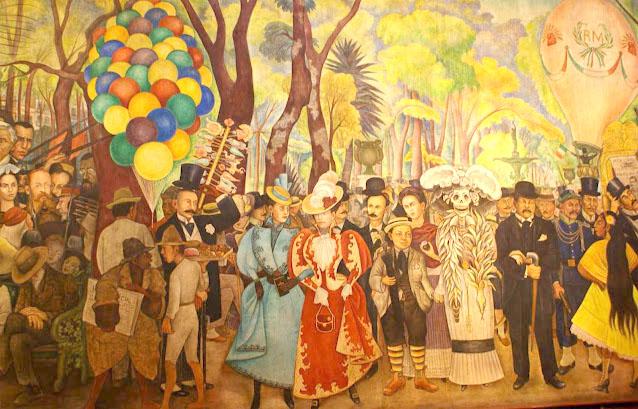 Obra Sueño de una tarde dominical en la Alameda Central, de Diego Rivera