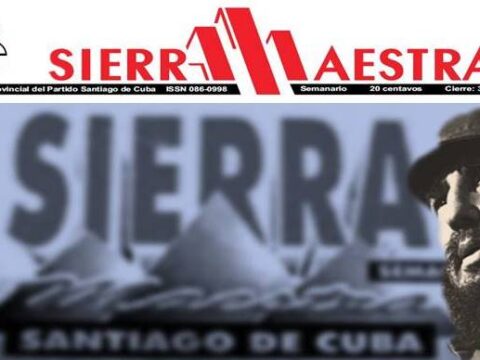 Periódico Sierra Maestra, Órgano Oficial del Partido Comunista de Santiago de Cuba.