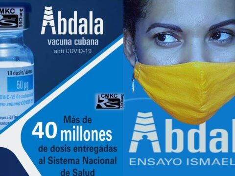 Otra batalla ganada por Abdala: 40 millones de vacunas producidas. Portada: Santiago Romero Chang