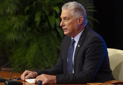 El Presidente cubano, Miguel Díaz-Canel Bermúdez, Primer Secretario del Comité Central del Partido Comunista