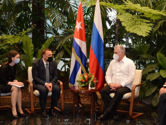 Díaz-Canel recibió a Vicepresidente del Gobierno de la Federación de Rusia