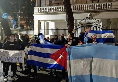 La extrema derecha sostiene intenciones de agredir embajada cubana en Argentina