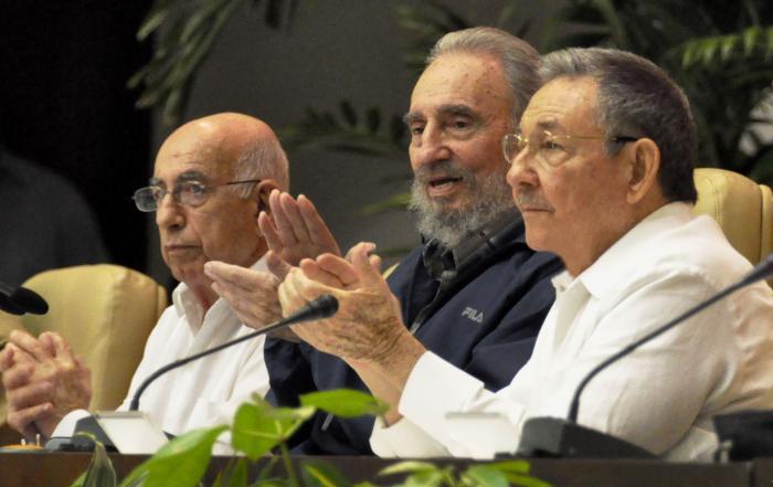 Fidel, Raúl y Machado Ventura