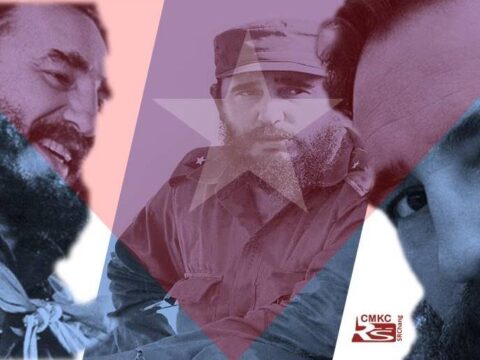 Fidel en Santiago en Cuba