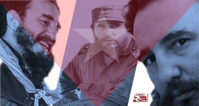 Fidel en Santiago en Cuba