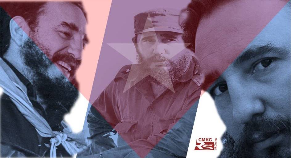 Fidel en Santiago en Cuba
