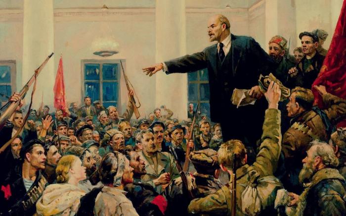 Leniin,, histórico triunfo de la Revolución Socialista de octubre de 1917