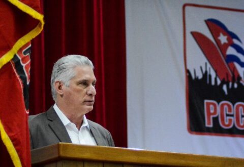 Miguel Mario Díaz-Canel Bermúdez, primer secretario del Comité Central del Partido Comunista de Cuba y presidente de la República