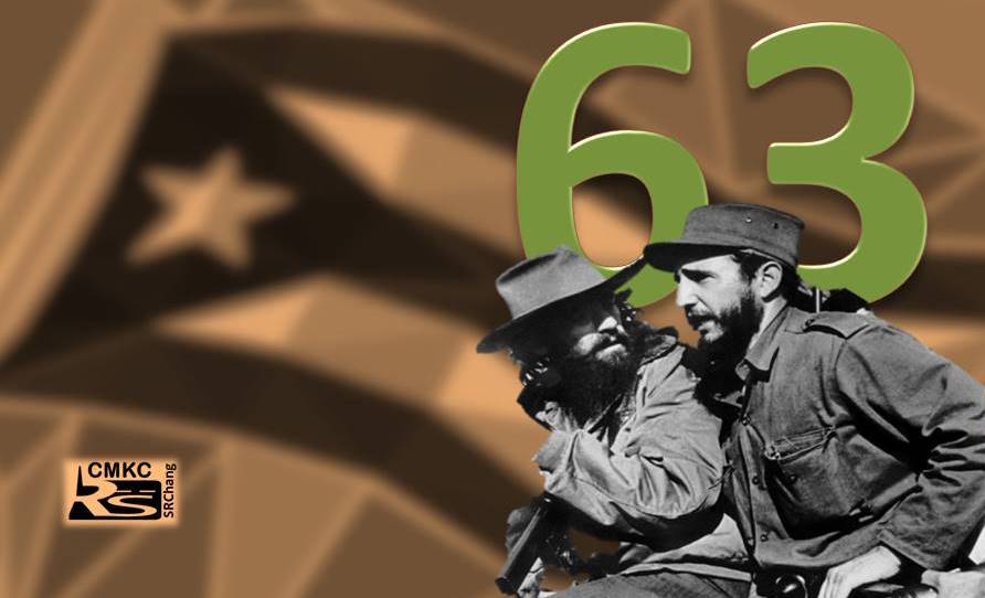 Aniversario 63 de la Revolución Cubana. Son 63 y vamos por más