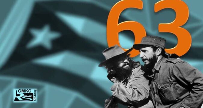 Aniversario 63 de la Revolución Cubana. Son 63 y vamos por más