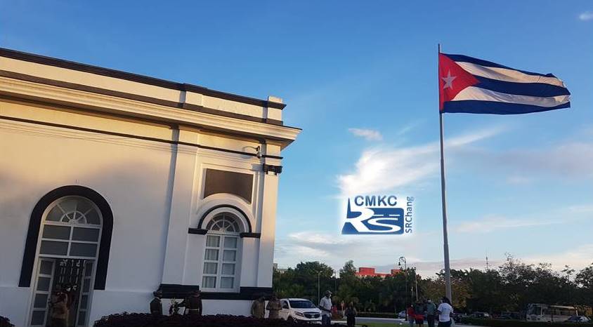 Fidel en Santiago en Cuba