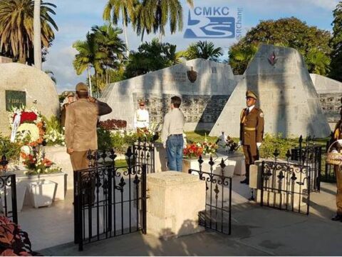 Fidel en Santiago en Cuba