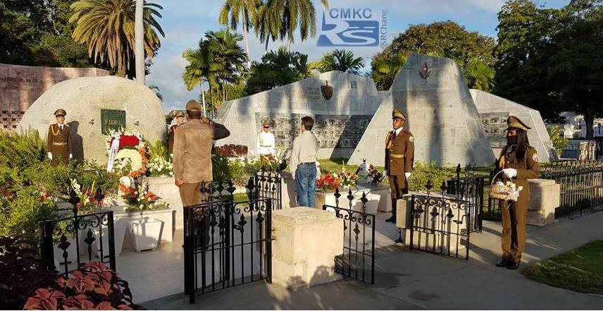 Fidel en Santiago en Cuba