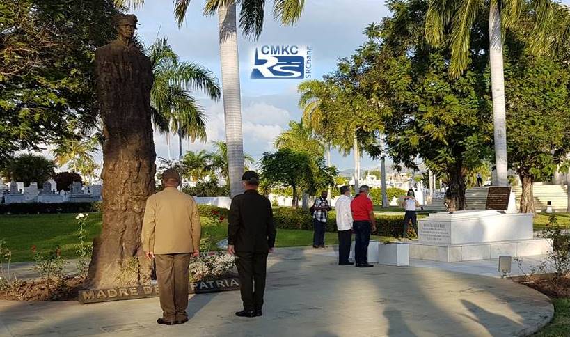 Fidel en Santiago en Cuba