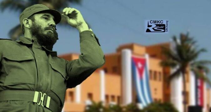 Fidel en Santiago en Cuba