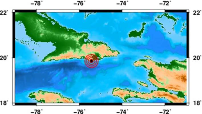 Sismo de 4.1. Perceptible en Guantánamo y Santiago de Cuba