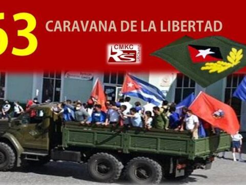 Juventud cubana en reedición 63 de la Caravana de la Libertad