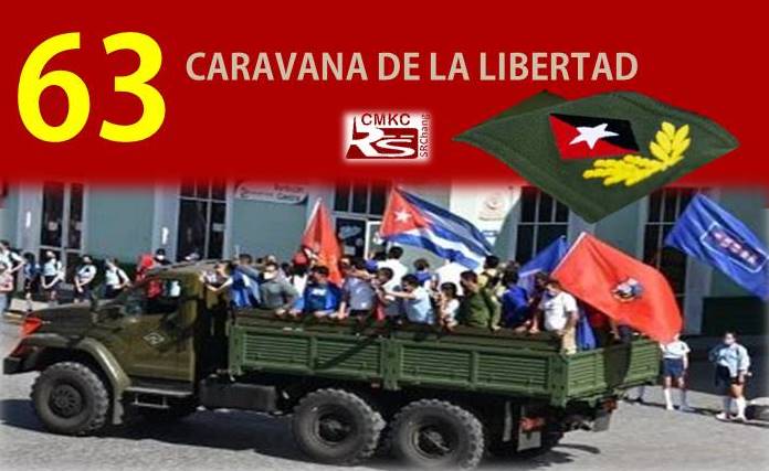 Juventud cubana en reedición 63 de la Caravana de la Libertad