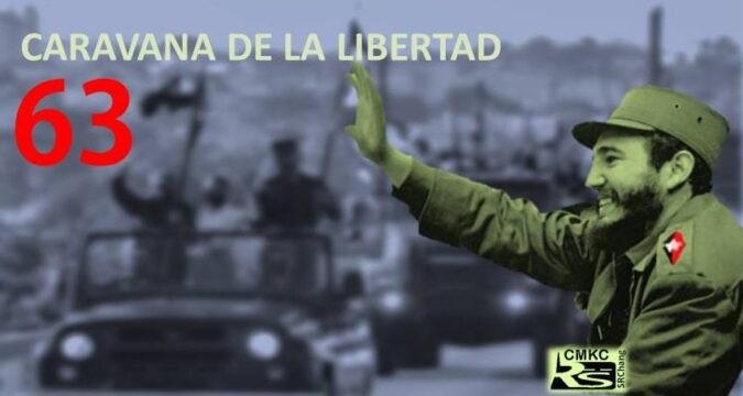 Juventud cubana en reedición 63 de la Caravana de la Libertad