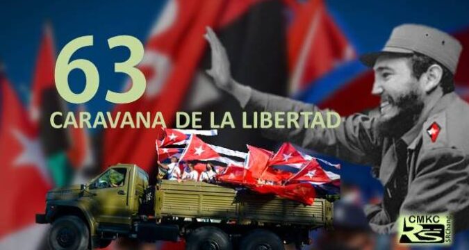 Juventud cubana en reedición 63 de la Caravana de la Libertad