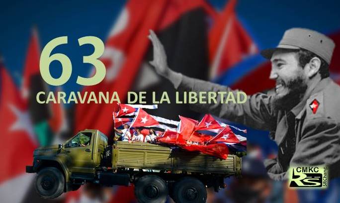 Juventud cubana en reedición 63 de la Caravana de la Libertad