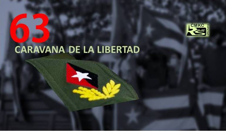 Juventud cubana en reedición 63 de la Caravana de la Libertad