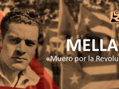 Mella: «Muero por la Revolución». Portada: Santiago Romero Chang